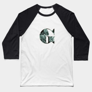 Flower Alphabet G Baseball T-Shirt